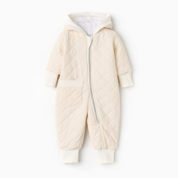 Комбинезон демисезонный «Крошка Я», рост 92-98 см, молочный