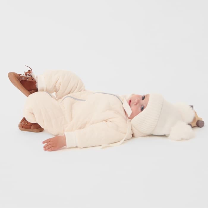 Комбинезон демисезонный «Крошка Я», рост 104 см, молочный