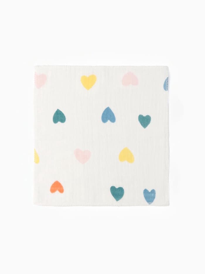 Набор платочков «Крошка Я» Colored hearts (вид 1), 20×20 см, 5 шт., муслин, хлопок 100%