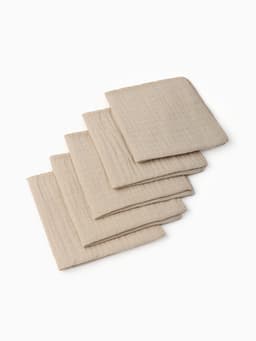 Набор платочков «Крошка Я» Eco touch, 20×20 см-5 шт., муслин, хлопок 100%
