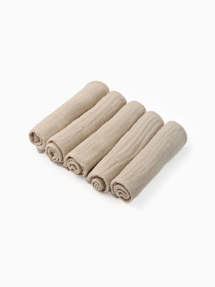 Набор платочков «Крошка Я» Eco touch, 20×20 см-5 шт., муслин, хлопок 100%
