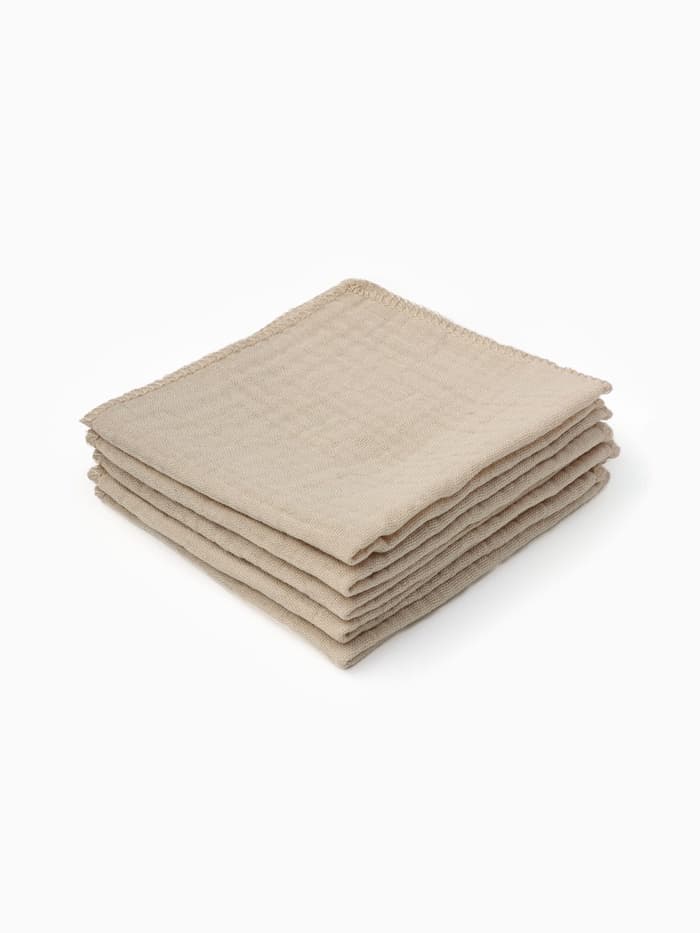 Набор платочков «Крошка Я» Eco touch, 20×20 см-5 шт., муслин, хлопок 100%