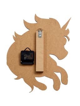 Часы настенные Gelato, единорог, интерьерные, детские, бесшумные, плавный ход, d=33.5 см