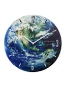 Часы настенные Terra, планета Земля, интерьерные, плавный ход, d=33.5 см