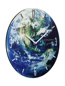 Часы настенные Terra, планета Земля, интерьерные, плавный ход, d=33.5 см