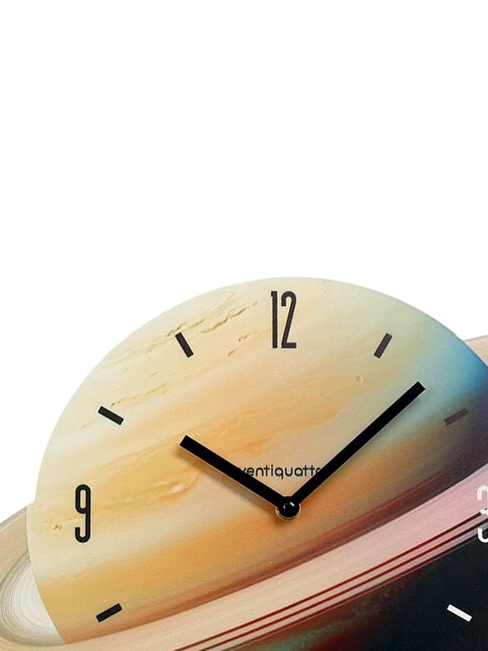 Часы настенные Saturn, планета Сатурн, интерьерные, плавный ход, d=45 см