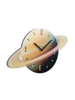 Часы настенные Saturn, планета Сатурн, интерьерные, плавный ход, d=45 см