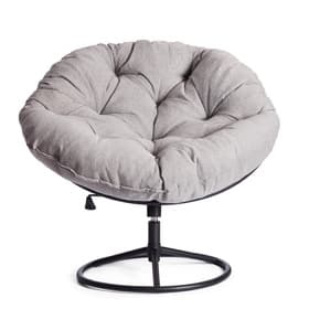 Кресло для отдыха CLOUDE HOME, рогожка/металл, цвет серо – бежевый