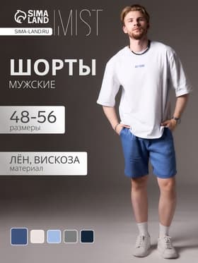 Шорты мужские MIST, размер 48, синие