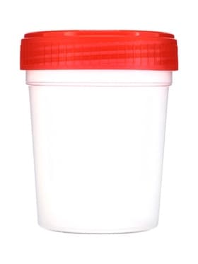 Контейнер для биоматериалов 120 мл, завинчивающаяся крышка, матовое окно, индивидуальная упаковка