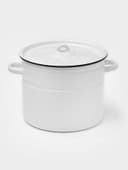 Кастрюля эмалированная, 9 л, d=26 см, с крышкой, без деколи, МИКС