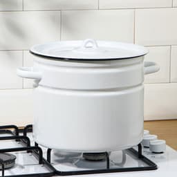 Кастрюля эмалированная, 9 л, d=26 см, с крышкой, без деколи, МИКС