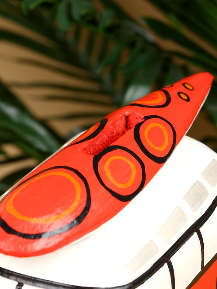 Копилка «Микроавтобус», 24×12×13.5 см, дерево, красный