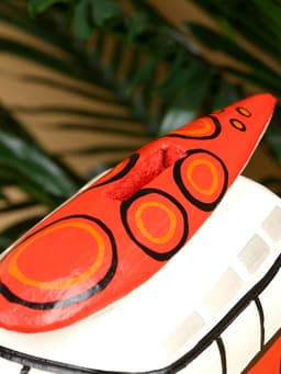 Копилка «Микроавтобус», 24×12×13.5 см, дерево, красный