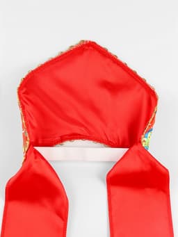 Кокошник карнавальный «Народные узоры», красный