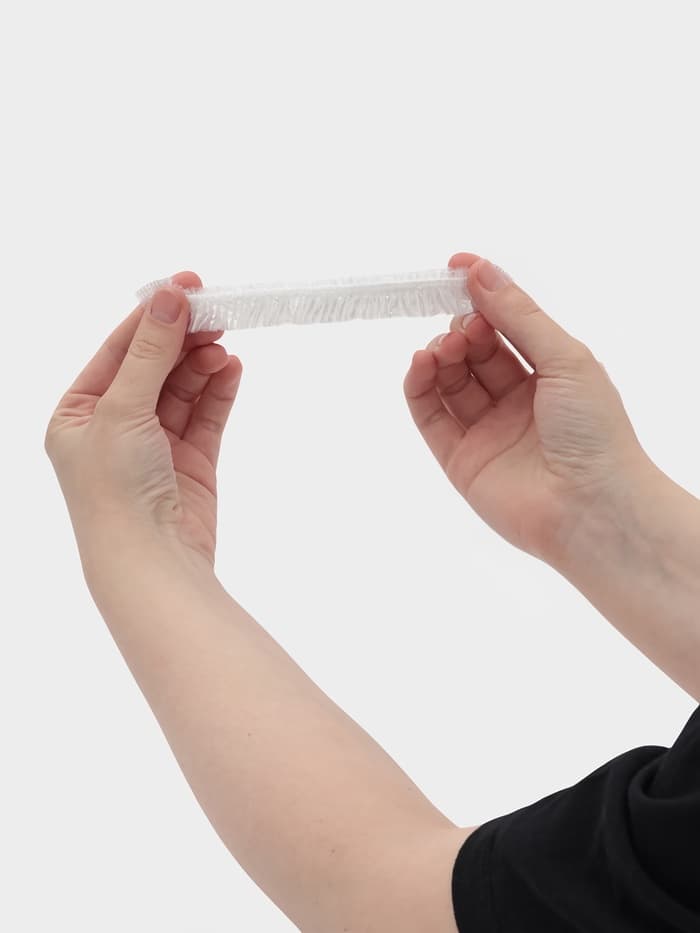 Шапочка для душа Доляна, прозрачная, полиэтилен