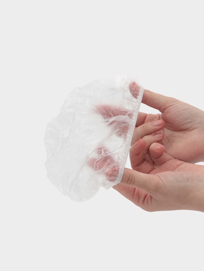 Шапочка для душа Доляна, прозрачная, полиэтилен