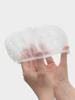 Шапочка для душа Доляна, прозрачная, полиэтилен
