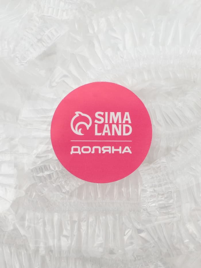 Шапочка для душа Доляна, прозрачная, полиэтилен