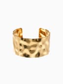 Браслет манжета «Мятый», d=6.5 см, цвет золото