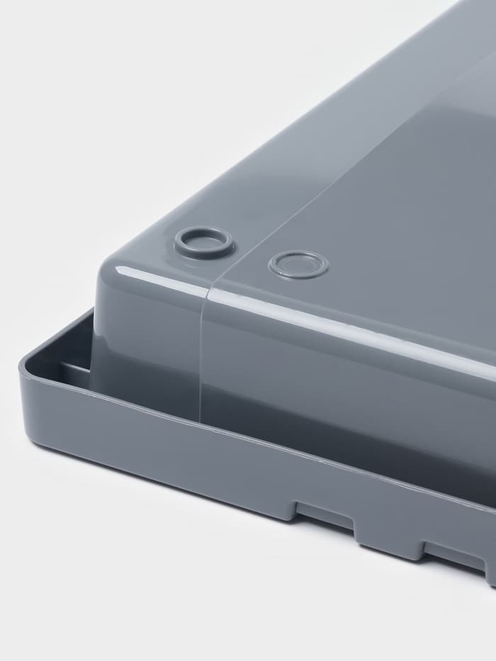 Лоток для столовых приборов раздвижной Martika «Смарт», 5 секций, 36×30×5 см, пластик, тёмно-серый