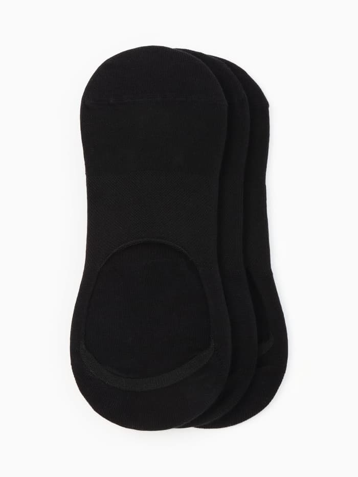 Подследники женские с компрессией Resport, 3 пары, размер 35-38, чёрные