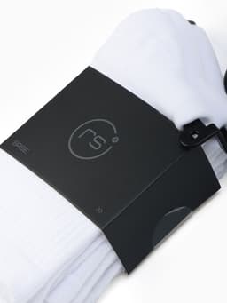 Носки мужские спортивные хлопковые Resport, набор 3 пары, размер 42-45, белые