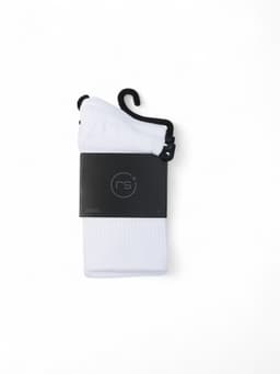 Носки мужские спортивные хлопковые Resport, набор 3 пары, размер 42-45, белые