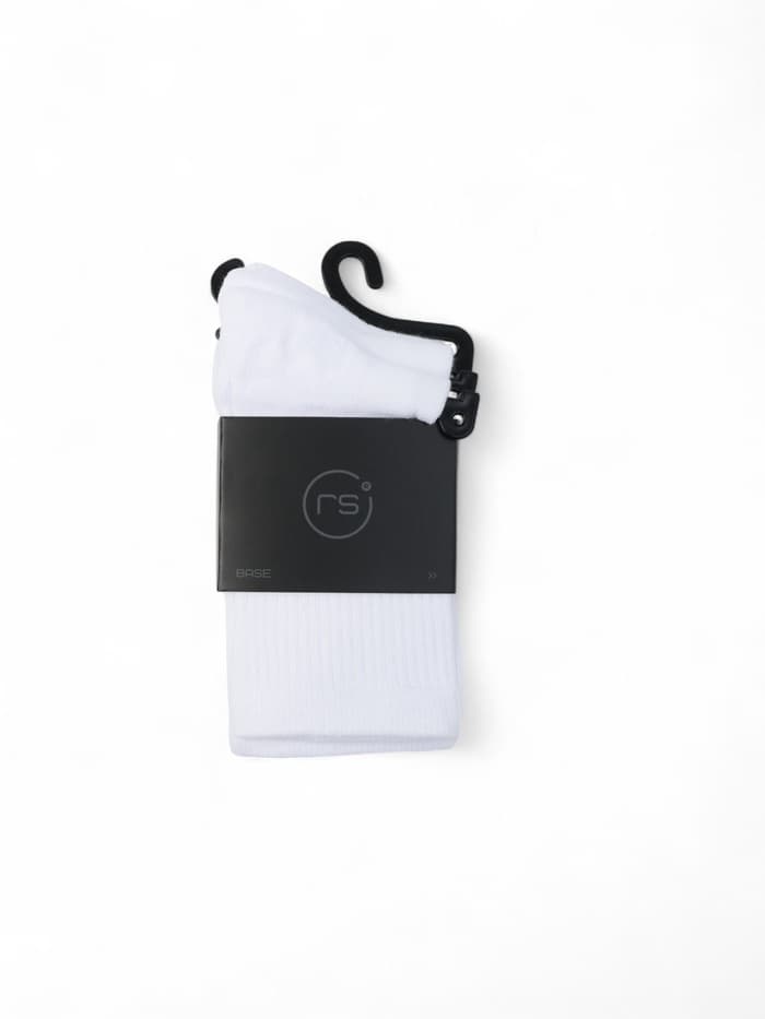 Носки мужские спортивные хлопковые Resport, набор 3 пары, размер 46-47, белые