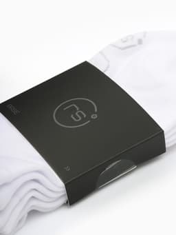 Носки мужские спортивные укороченные Resport, набор 3 пары, размер 46-47, белые