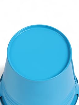 Декоративное ведёрко, металлическое, среднее, высота 8 см, диаметр 8 см, голубое