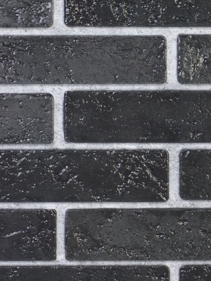 Панель стеновая ПВХ, 498×960 мм, цвет кирпич чёрный