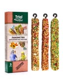 Лакомство Triol для волнистых попугаев, ассорти, 3 шт., 80 г