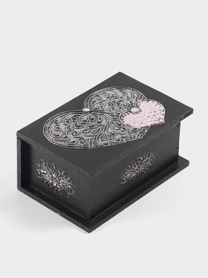 Шкатулка «Сердца», 18×12×8 см, МДФ