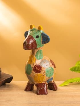 Сувенир «Жирафик», 9×9×20 см, дерево, разноцветный