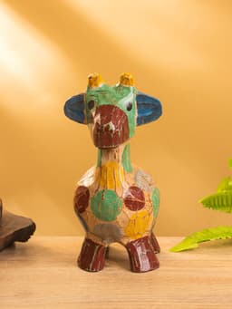 Сувенир «Жирафик», 9×9×20 см, дерево, разноцветный