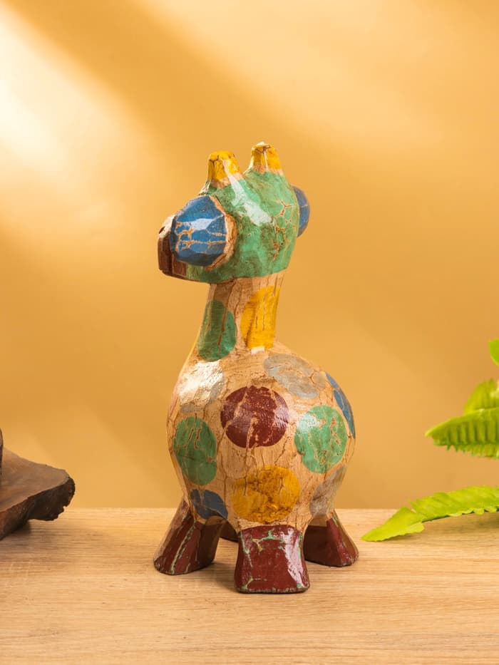 Сувенир «Жирафик», 9×9×20 см, дерево, разноцветный