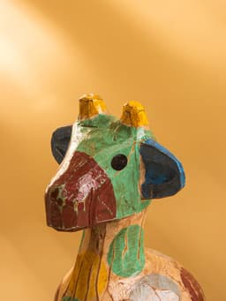 Сувенир «Жирафик», 9×9×20 см, дерево, разноцветный