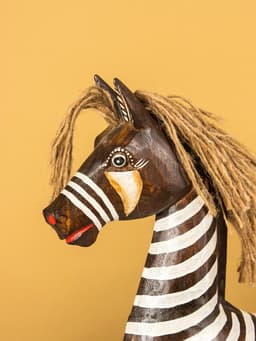 Сувенир «Зебра», 30×12×45 см, дерево, бело-коричневый