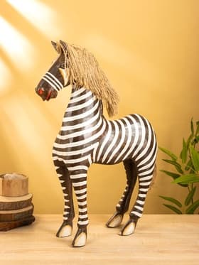 Сувенир «Зебра», 40×14×60 см, дерево, бело-коричневый