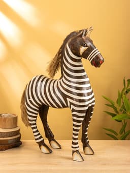 Сувенир «Зебра», 40×14×60 см, дерево, бело-коричневый