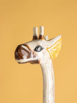 Сувенир «Жираф», 28×17×200 см, дерево, белый