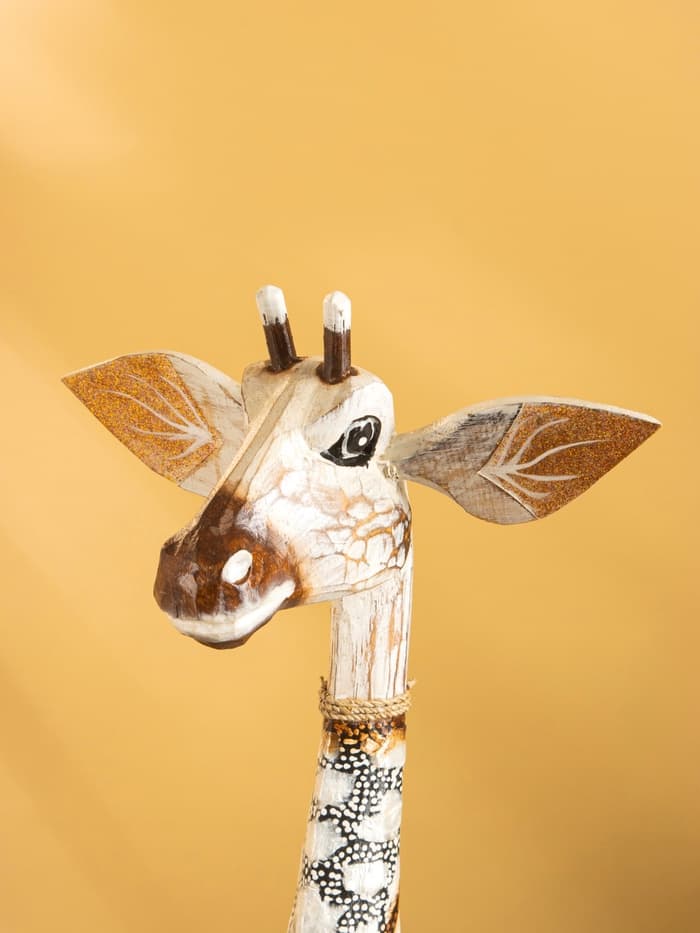 Сувенир «Жирафик», 25×25×70 см, дерево, белый