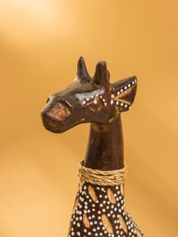 Сувенир «Жирафик», 8×5×20 см, дерево, бежево- коричневый