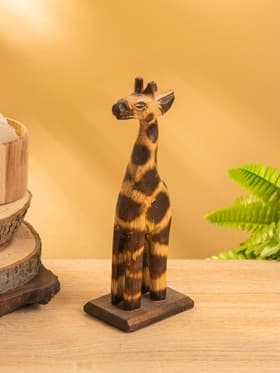 Сувенир «Жирафик», 8×5×20 см, дерево, коричневый