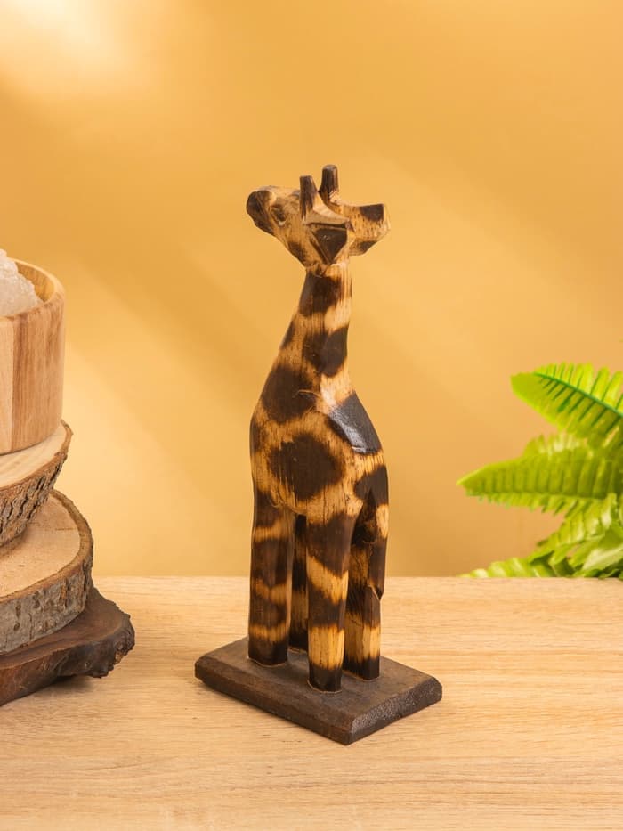 Сувенир «Жирафик», 8×5×20 см, дерево, коричневый