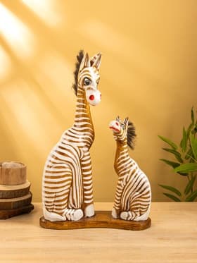 Сувенир «Зебры», 33×11×53 см, дерево