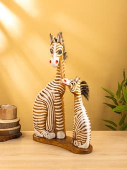 Сувенир «Зебры», 33×11×53 см, дерево