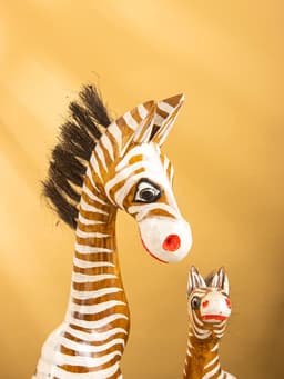 Сувенир «Зебры», 33×11×53 см, дерево