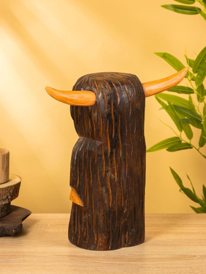 Сувенир «Бычок», 16×14×30 см, дерево